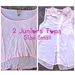 Lot of 2 Juniors Tops- Size Small